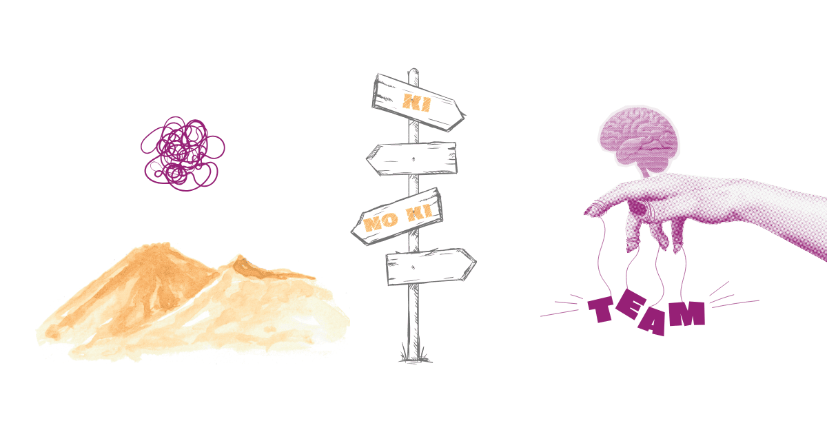 Sketch / Drawing zum Thema KI-Kompetenz aufbauen